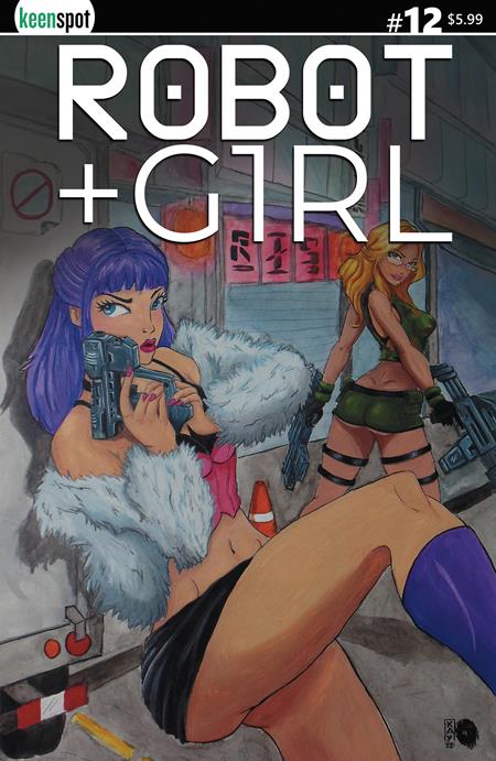 Robot + Girl #12 - White, Paliuanan Main Cover (Closed)