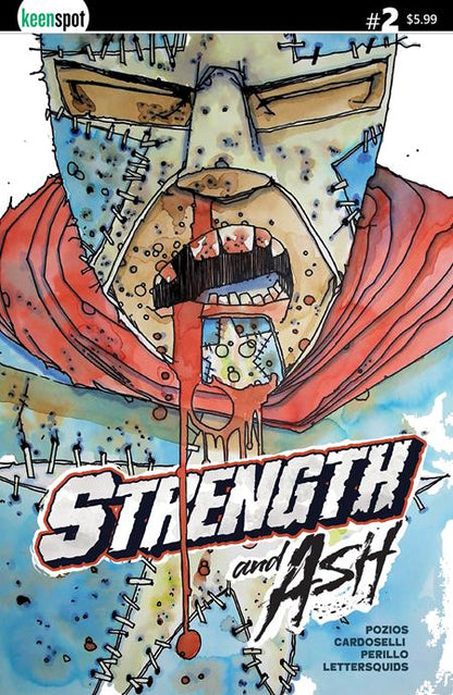 Strength & Ash #2 - Cardoselli, Perillo  Red White & Blue Main Cover (Closed)
