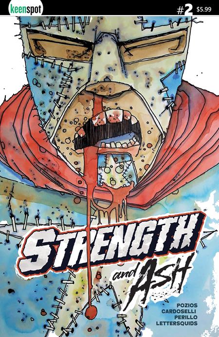 Strength & Ash #2 - Cardoselli, Perillo  Red White & Blue Main Cover (Closed)