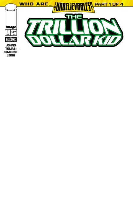 Trillion Dollar Kid #1 - Blank Sketch Variant (Closed)
