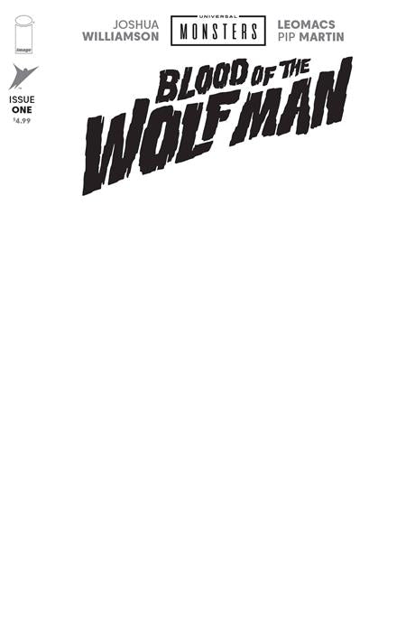 Blood of the Wolf Man #1 - Universal Monsters - Blank Sketch Variant (Closed)