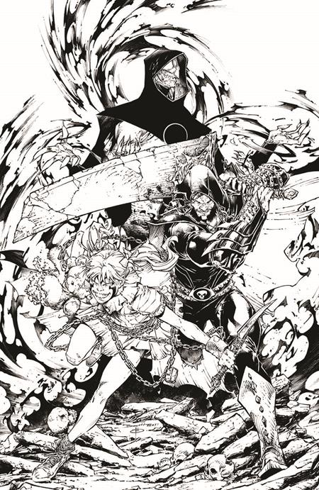 Curse of Sherlee Johnson #6 - Spawn Universe - Brett Booth B&W Virgin Variant (Closed)