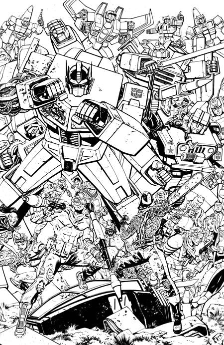 GI Joe #23 - Energon Universe - Tom Reilly 3rd Anniversary B&W Variant (Closed)