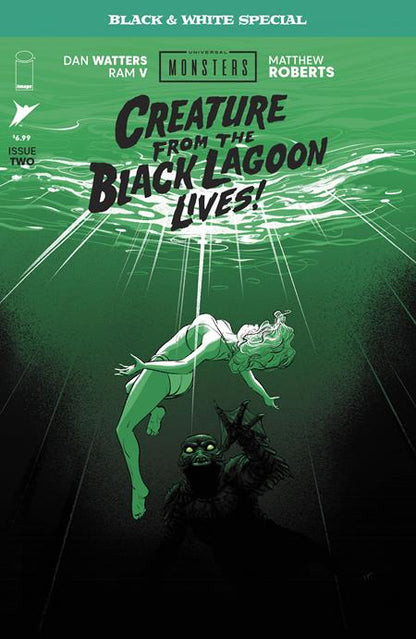 Creature from the Black Lagoon Lives: B&W Special #2 - Universal Monsters - Matthew Roberts Main Cover (Closed)