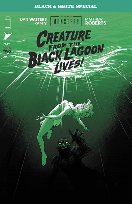 Creature from the Black Lagoon Lives: B&W Special #2 - Universal Monsters - Matthew Roberts Main Cover (Closed)