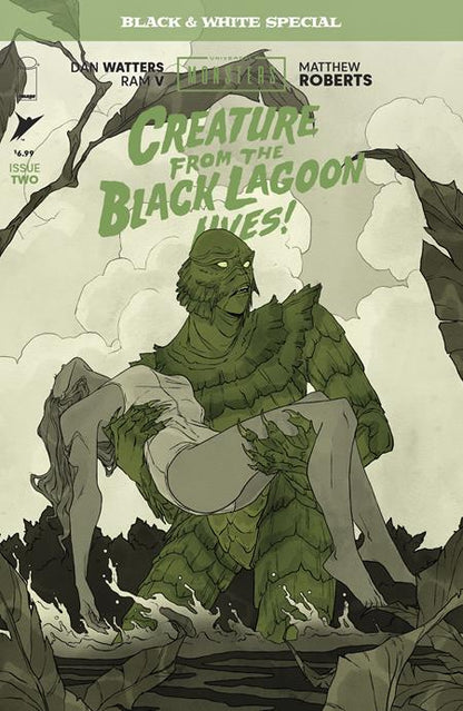 Creature from the Black Lagoon Lives: B&W Special #2 - Universal Monsters - Abigail Larson Variant (Closed)