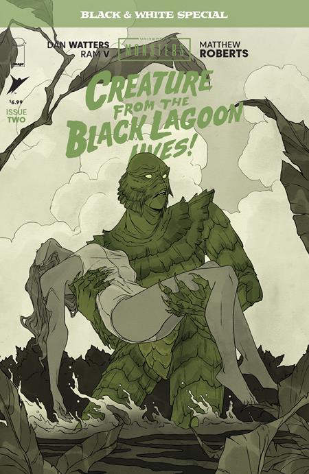Creature from the Black Lagoon Lives: B&W Special #2 - Universal Monsters - Abigail Larson Variant (Closed)