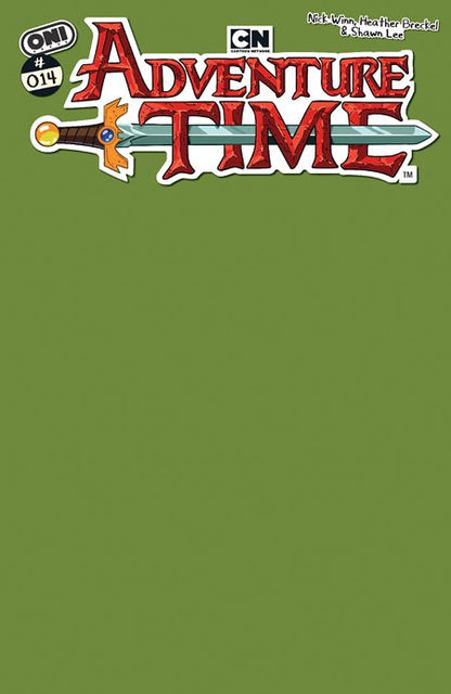 Adventure Time #14 - 2025 - Green Blank Sketch Variant (Closed)