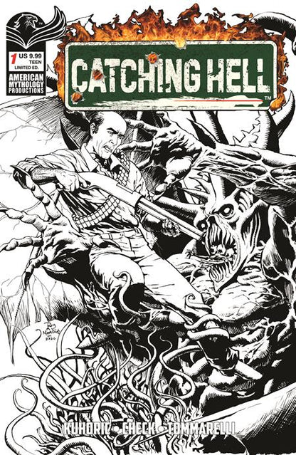🔞 Catching Hell feat. Reggie Bannister #1 - Roy Allan Martinez B&W Limited Edition Variant (Closed)