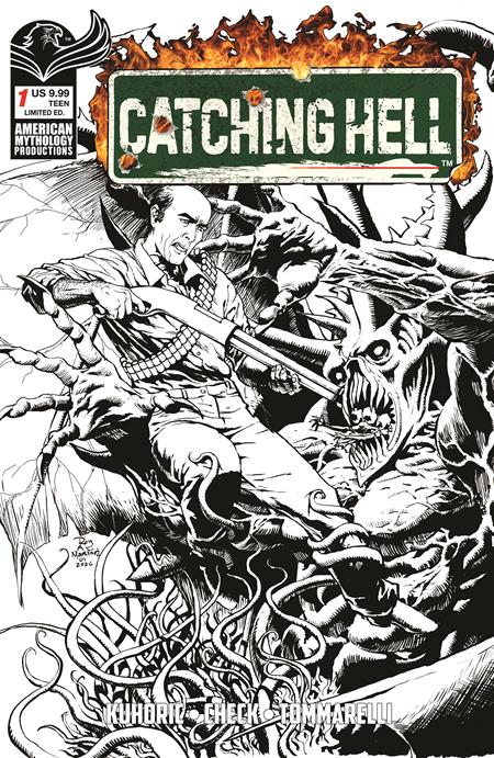 🔞 Catching Hell feat. Reggie Bannister #1 - Roy Allan Martinez B&W Limited Edition Variant (Closed)
