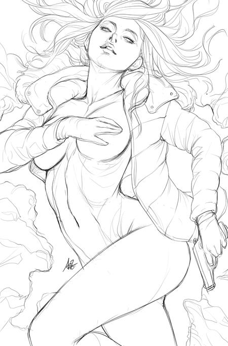 🔞 Gun Honey: Doubles Down #1 - Stanley Artgerm Lau Line Art Virgin Variant (Closed)