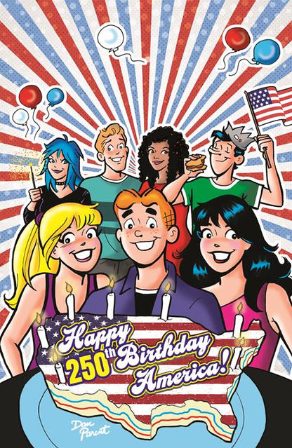 Archie Comics Celebrates Americas 250th - Dan Parent Happy Birthday Virgin Foil Variant (Closed)