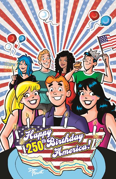 Archie Comics Celebrates Americas 250th - Dan Parent Happy Birthday Virgin Foil Variant (Closed)