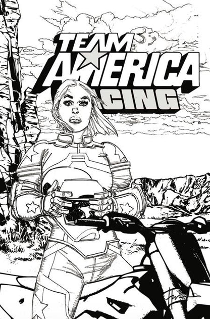 Team America Racing: Full Throttle Edition #1 - Howard Chaykin B&W Variant (Closed)