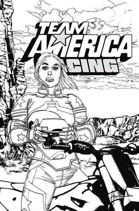 Team America Racing: Full Throttle Edition #1 - Howard Chaykin B&W Variant (Closed)
