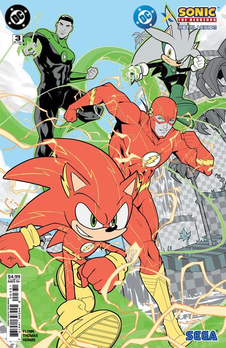 DC x Sonic the Hedgehog: The Metal Legion #3 - Travis Mercer Variant (Closed)
