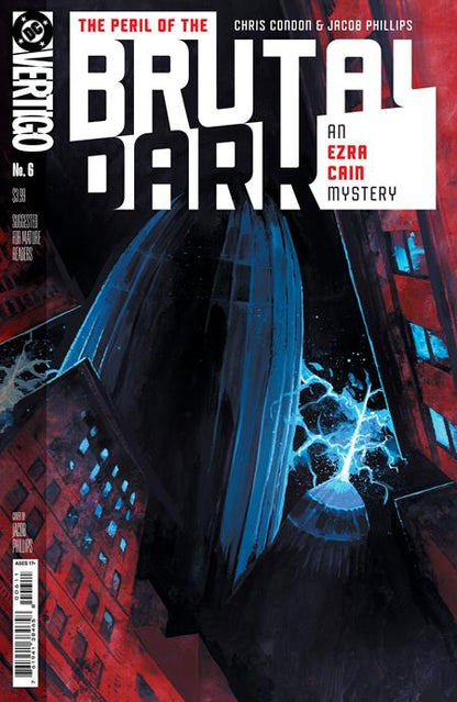 🔞 Peril of the Brutal Dark: An Ezra Cain Mystery #6 - DC Vertigo - Jacob Phillips Main Cover (Closed) P29