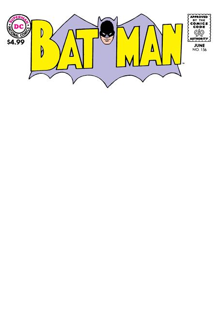 Batman #156 - Facsimile 2026 - Blank Sketch Variant (Closed)