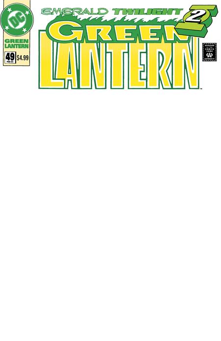 Green Lantern #49 - Facsimile 2026 - Blank Sketch Variant (Closed)
