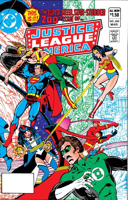 Justice League of America #200 - Facsimile 2026 - George Perez Main Cover (Pre-Sale) C26-P29