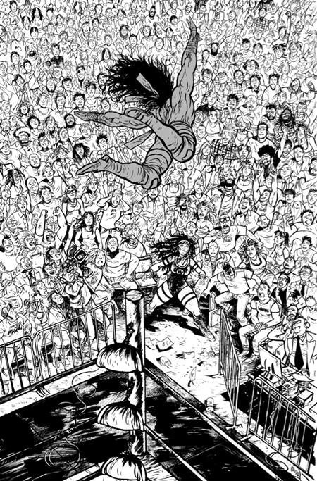Do a Powerbomb: Black & White #1 - Daniel Warren Johnson C Variant (Pre-Sale) C24-P27