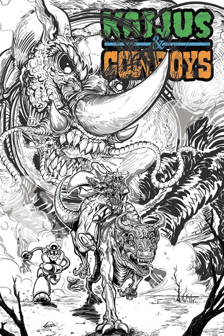 Kaijus & Cowboys #1 - Gaz Gretsky Gazbot Variant (Closed)