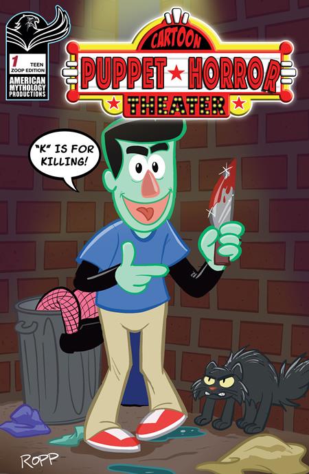 Cartoon Puppet Horror Theater #1 - Adrian Ropp Zoop Variant (Pre-Sale) C26-P28