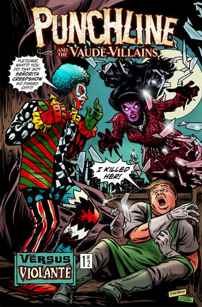 Punchline & the Vaude-Villains vs Violante #1 - Nik Poliwko Variant (Closed) P31