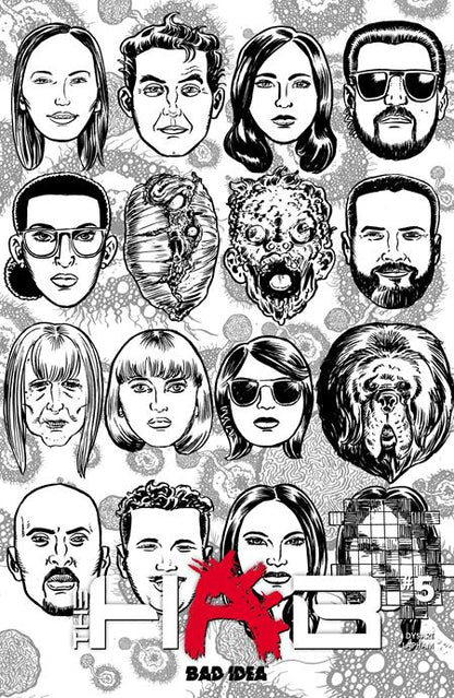 Hab #5 - Bad Idea - David Lapham B&W Outbreak Skulls Variant (Pre-Order) C36-P40
