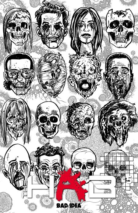 Hab #5 - Bad Idea - David Lapham B&W Dead Skulls Variant (Pre-Order) C36-P40