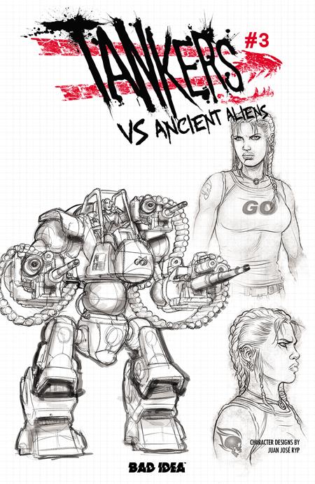 Tankers vs Ancient Aliens #3 - Bad Idea - Juan Jose Ryp Design Variant (Closed) R2633