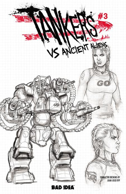 Tankers vs Ancient Aliens #3 - Bad Idea - Juan Jose Ryp Design Variant (Closed) R2633