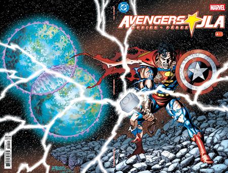 Avengers / JLA #4 (VF/NM) - George Perez Wraparound Foil Facsimile 2026 (Released) R2634