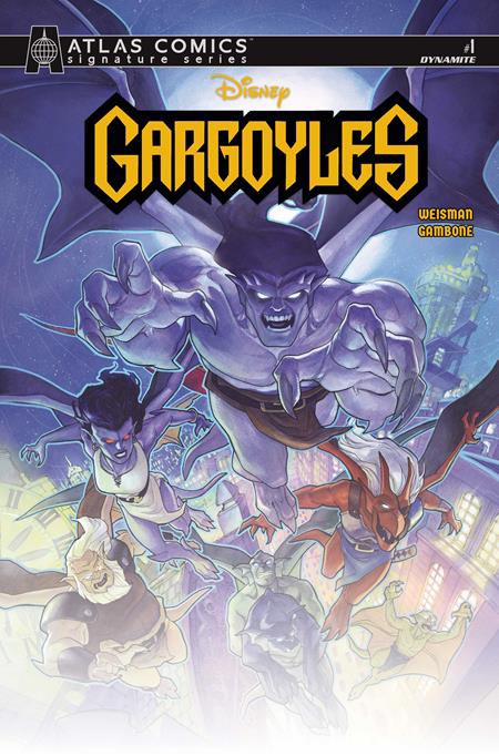 Gargoyles #1 - Vol 2 - Dynamite - Meghan Hetrick Atlas Edition Signed By Greg Weisman (Closed) R2635