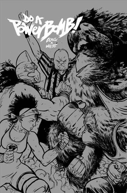 Do a Powerbomb: Black & White #2 - Daniel Warren Johnson Orangutan Variant (Pre-Order) C31-P35