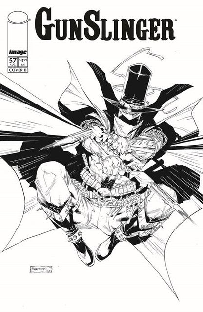 Gunslinger #57 - Spawn Universe - Carlo Barberi B&W Variant (Closed) R2633