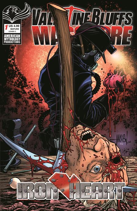 🔞 Valentine Bluffs Massacre: Iron Heart #1 - American Mythology - Andrew Mangum Variant (Pre-Order) C31-P35