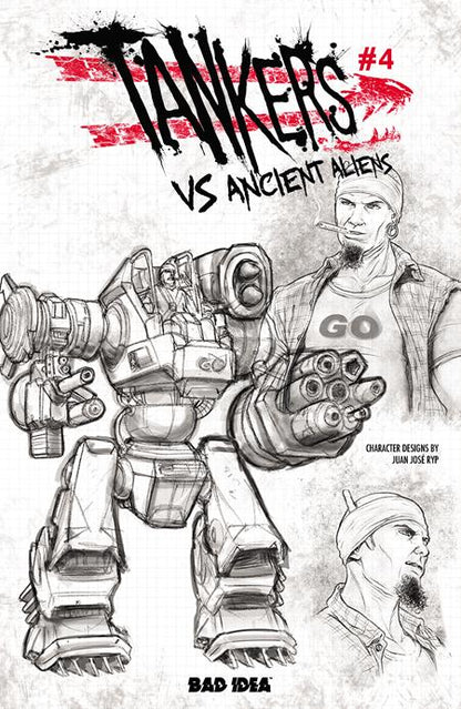 Tankers vs Ancient Aliens #4 - Bad Idea - Juan Jose Ryp Design Variant (Closed) R2636