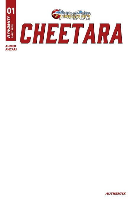 Thundercats: Cheetara #1 - Dynamite - Blank Sketch Authentix Var (Closed) R2638