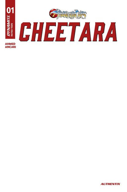 Thundercats: Cheetara #1 - Dynamite - Blank Sketch Authentix Var (Closed) R2638