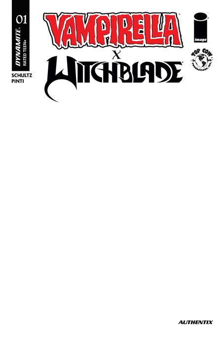 Vampirella x Witchblade Special - Blank Sketch Authentix Variant (Pre-Order) C35-P38