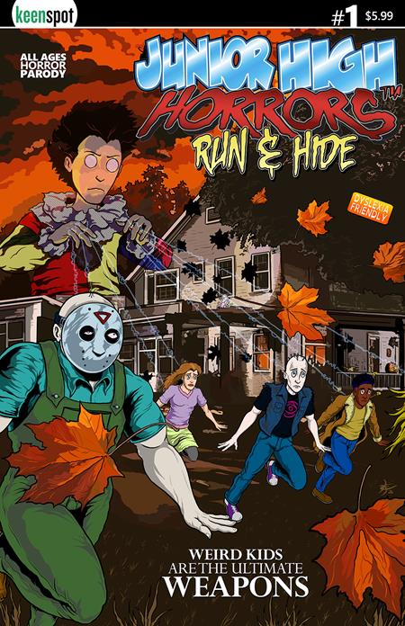 Junior High Horrors: Run & Hide - Eric Kent Spoof Bagged w/ Trading Card Main Cover (Closed) R2638