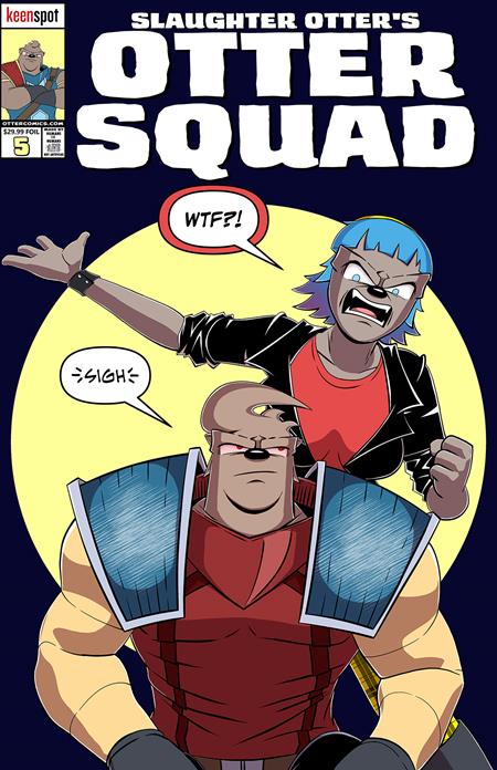 Otter Squad #5 - Keenspot - Matt Rodgers Spot Foil Variant w/ Trading Card (Closed) R2639