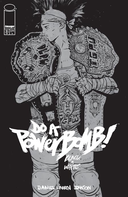 Do a Powerbomb: Black & White #3 - Image - Daniel Warren Johnson Main Cvr (Closed) R2638