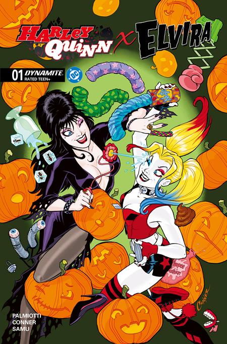 Harley Quinn X Elvira #1 | Amanda Conner Foil Var | FC: 8/9 | PL: 1/10 (Pre-Sale) [C36]