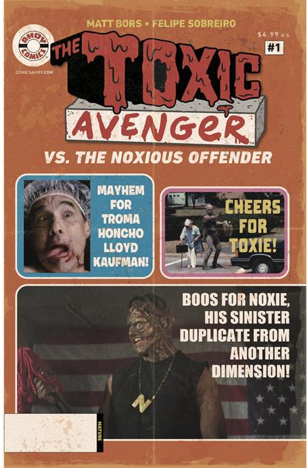 🔞 Toxic Avenger vs the Noxious Offender #1 - Ahoy - Troma Photo Wrasslin Magazine Var (Closed) R2640