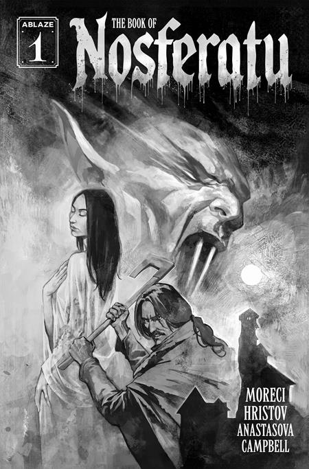 🔞 Book of Nosferatu #1 - Ablaze - Todor Hristov B&W Var (Pre-Order) C37-P42
