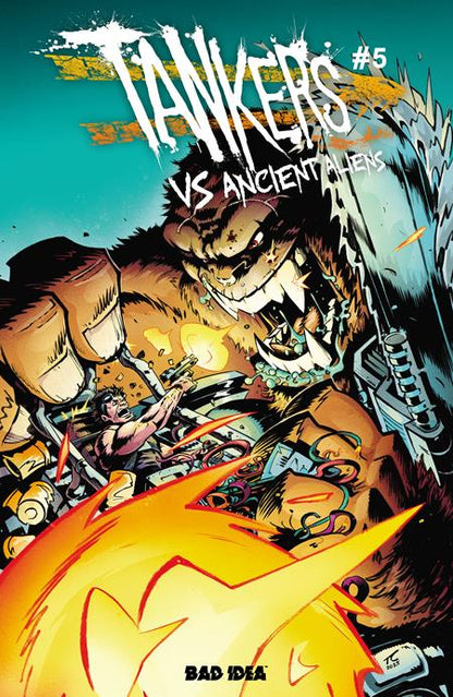 Tankers vs Ancient Aliens #5 - Bad Idea - Tyrell Cannon Main Cvr (Pre-Order) C39-P43
