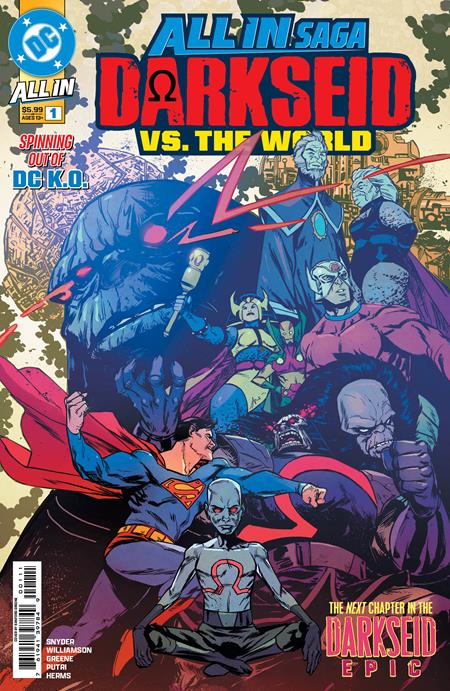 Darkseid vs the World - DC's All In Saga | Sanford Greene Main Cvr (Closed) R2643
