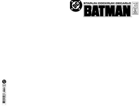 Batman #423 - Blank Sketch Facsimile 2026 (Closed) R2640